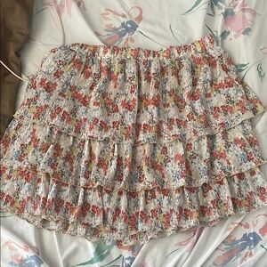 Floral Tiered Skirt